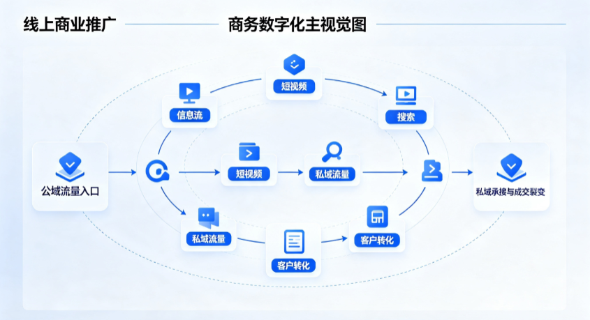 玉环县线上商业推广怎么做？全域流量闭环搭建与低成本转化实战指南